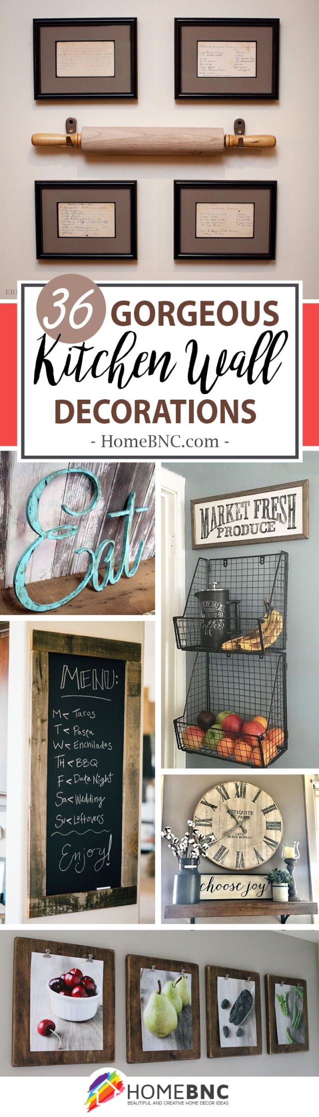 Pretty Kitchen Wall Decor Ideas to Stir Up Your Blank Walls